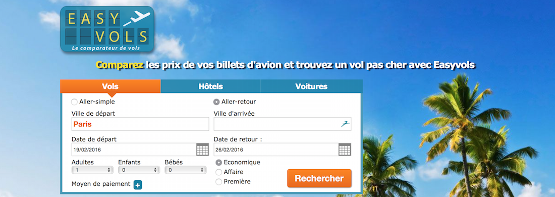 Easyvols : Comparateur