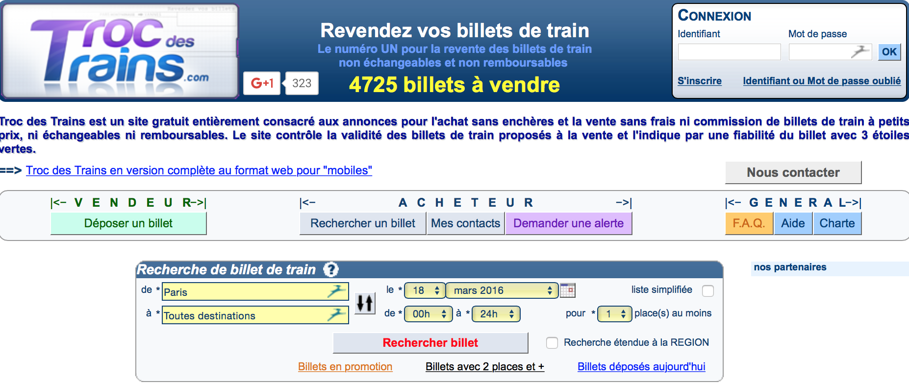 Billet train occasion Comment vendre ou acheter ? TravelerCar