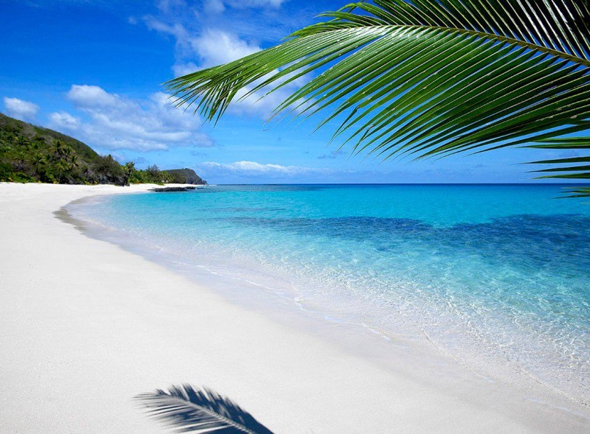 plage de sable blanc